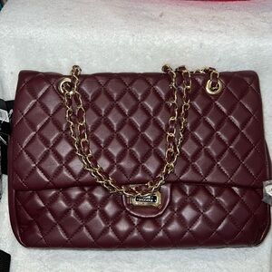 Bm Quilted Plum Crossbody